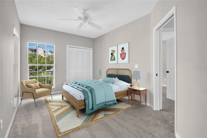 Virtually staged as a bedroom ~