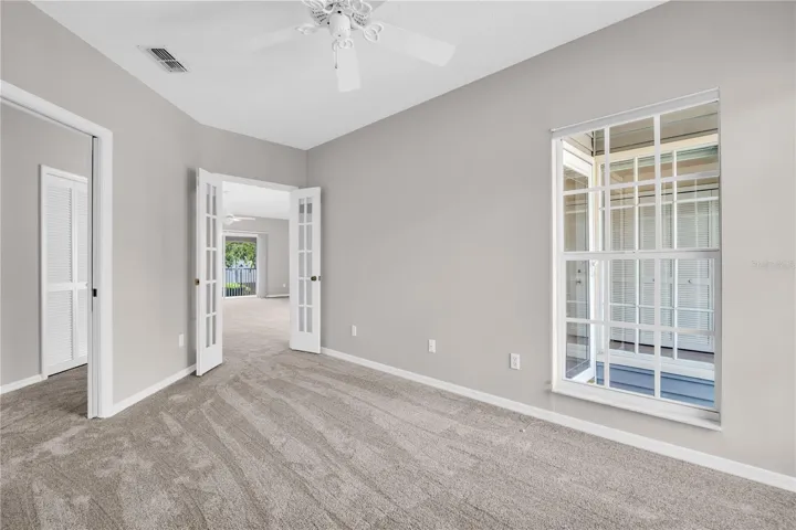 French doors to the living area ~