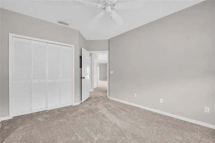 The 2nd bedroom has plenty of space and a nice built in closet ~