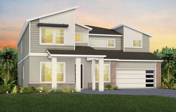 Exterior Design. Artistic rendering for this new construction home. Pictures are for illustrative purposes only. Elevations, colors and options may vary.