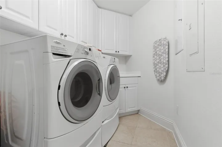 Large laundry room inside the unit with washer and dryer included.