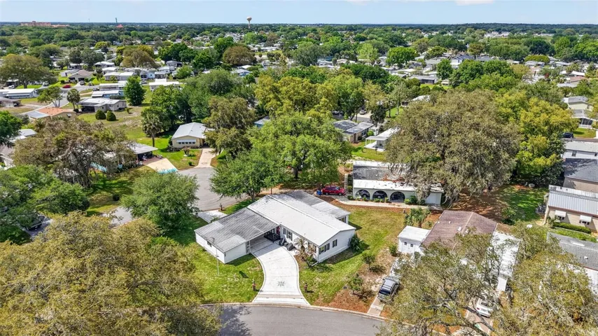 Drone shot above home