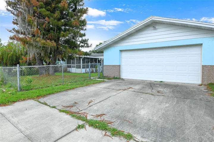 Front of detached garage