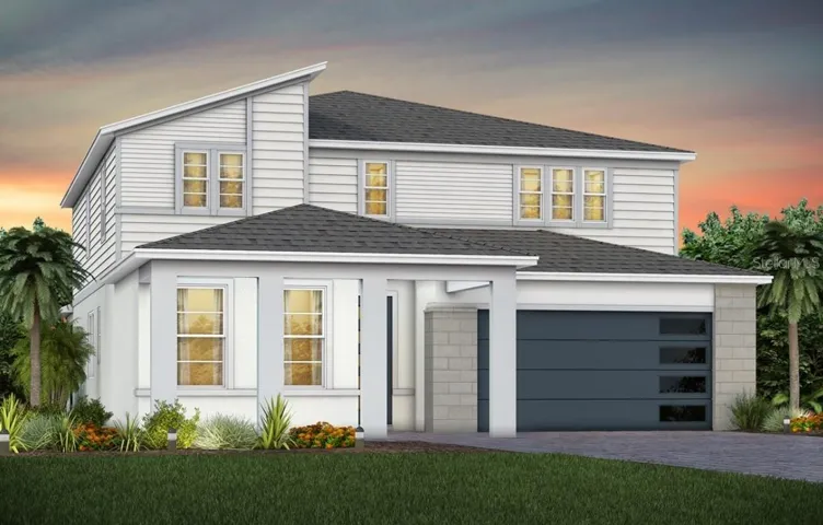 Exterior Design. Artistic rendering for this new construction home. Pictures are for illustrative purposes only. Elevations, colors and options may vary.