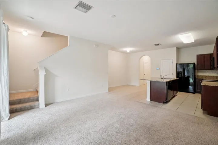 Family Room and Kitchen