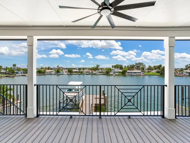 Picture of the terrace on main living level of an already built SeaSafe home for reference purposes only.