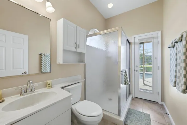 3rd bathroom with access to pool area
