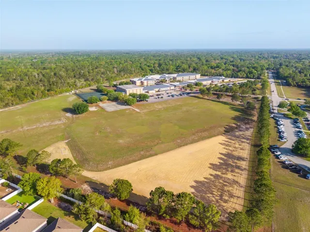 View of other school behind neighborhood