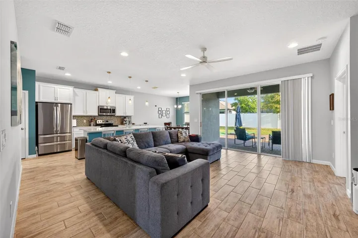 Family Room looking towards kitchen