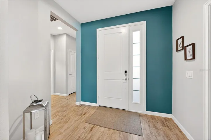 Left of front door is second bedroom