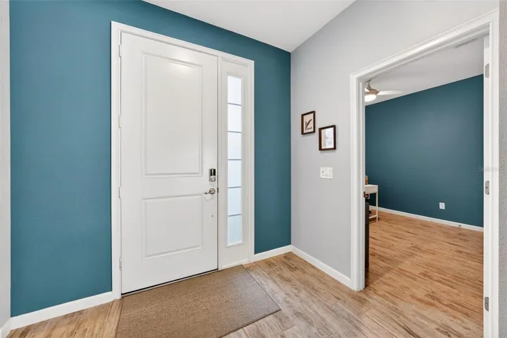 Bedroom to right is currently being used as an office