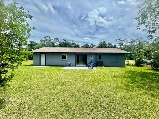 Rear view of home