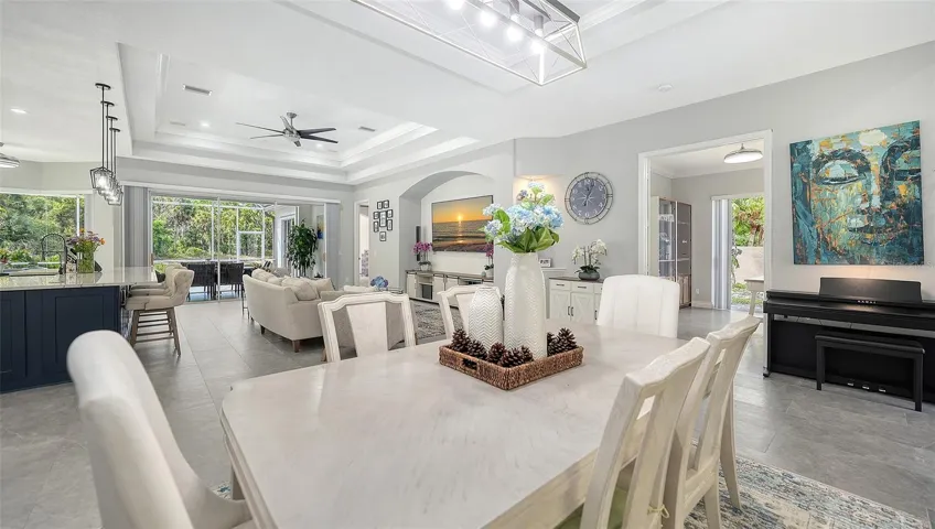 DINING AREA IS OPEN TO THE LIVING AREA