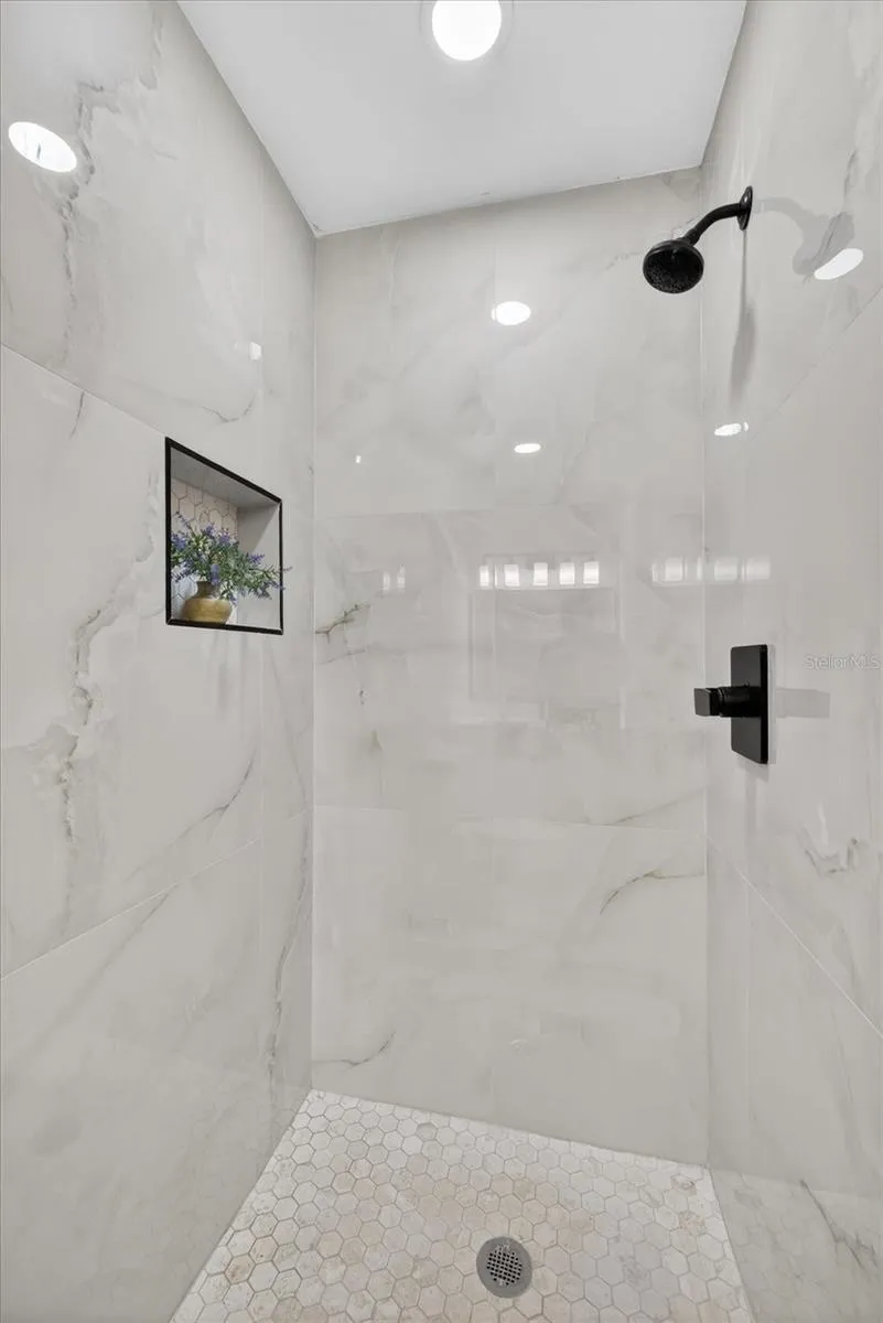 Garage shower.