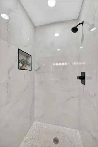 Garage shower.