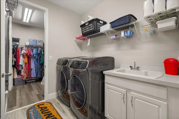 Laundry Connected to Primary Closet!
