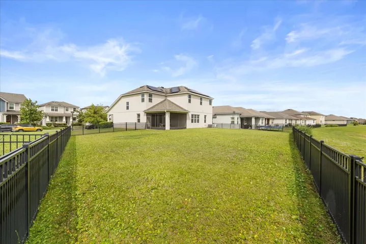 Oversized fenced-in yard