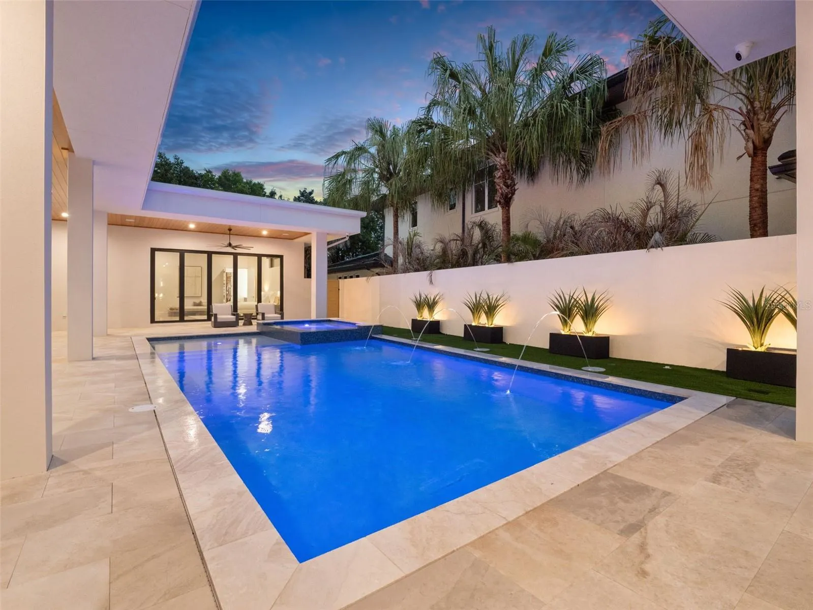 Pool & Spa at Dusk