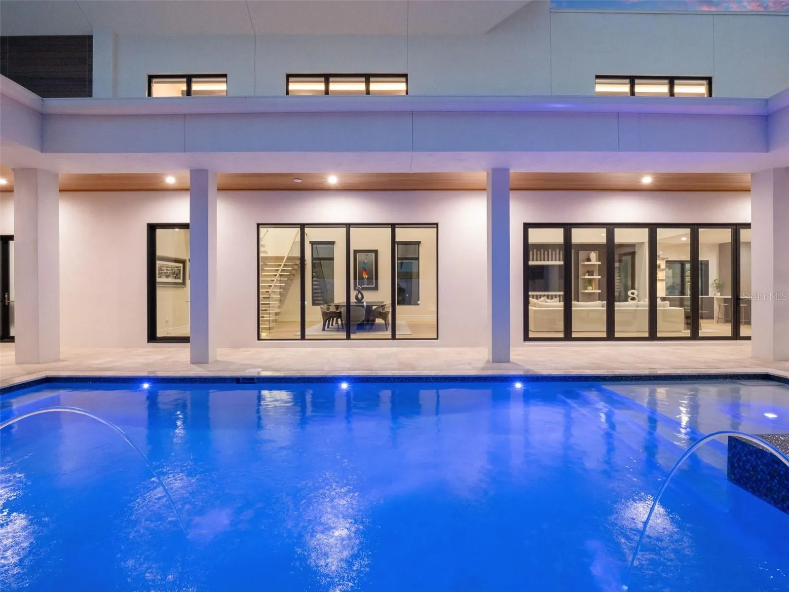 Pool & Spa at Dusk