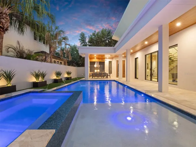 Pool & Spa at Dusk
