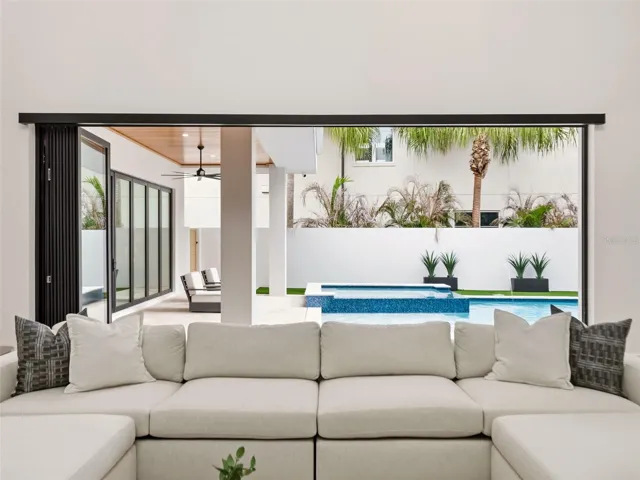 Pool View from Living Room