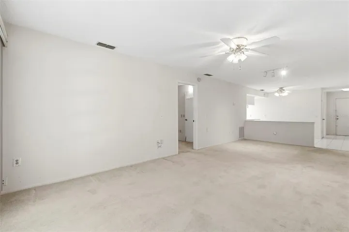 The living room is massive!