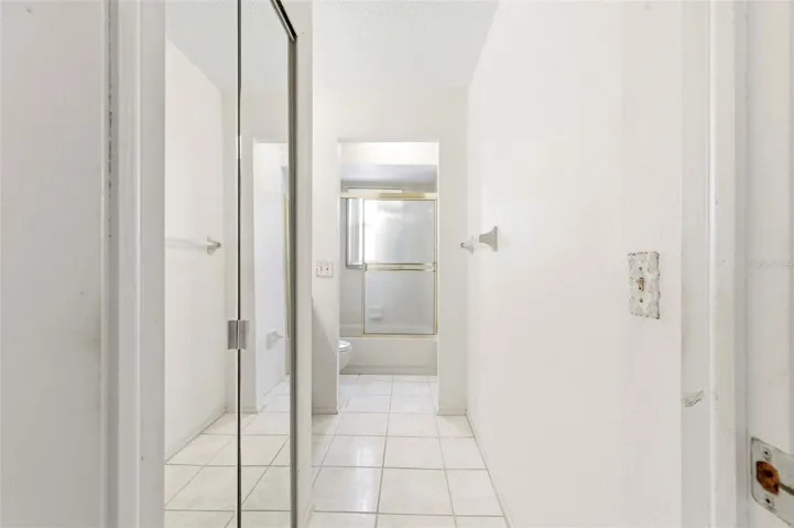 Spacious guest bathroom