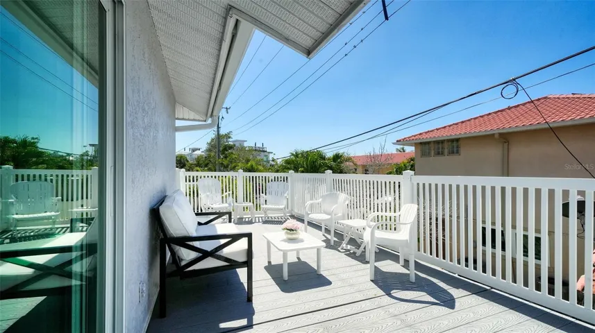 2nd floor Primary balcony facing West