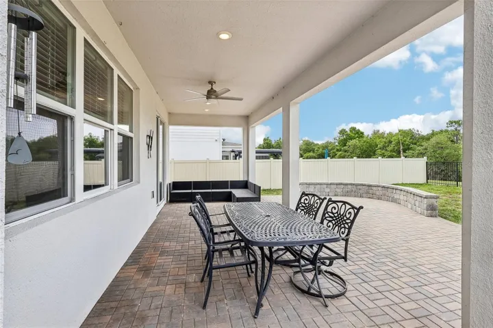 Paver Rear Covered Patio