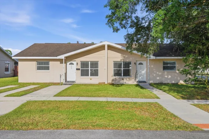 Exterior, Front of Duplex