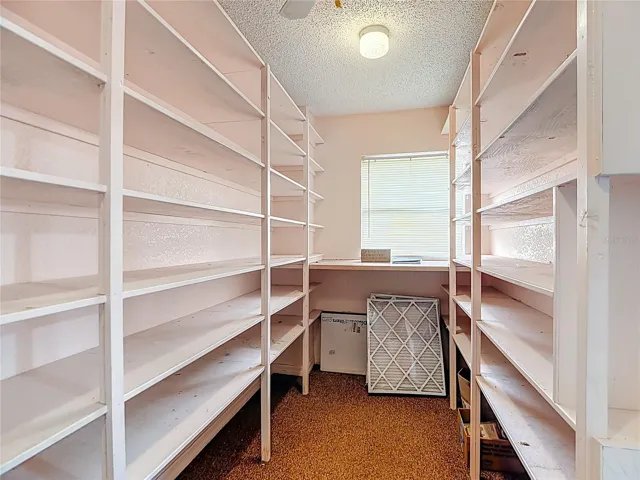 15x6 large storage room off the garage that is climate controlled!