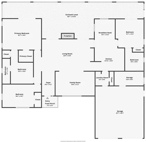 Floor plan of this lovely waterfront home.