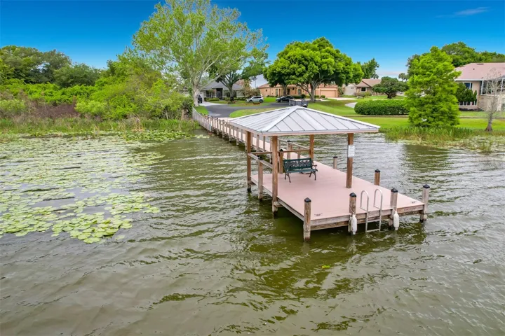 Private Community dock on Lake Hartridge with access to The Chain of Lakes.