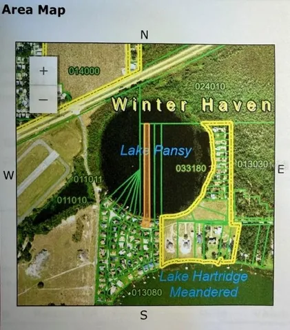 Lot lines showing riparian or water rights for a total of 2.44 acres. Land lot size is 83 x 150