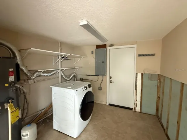 Laundry Room with Backyard Access