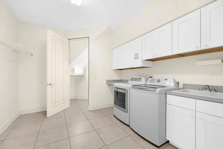 Comprehensive Laundry Room With Hidden Storage Closet
