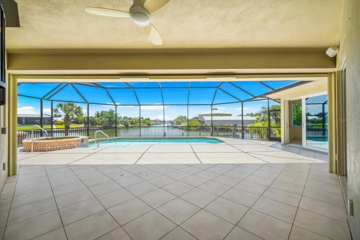 Expansive Tiled Lanai Setting