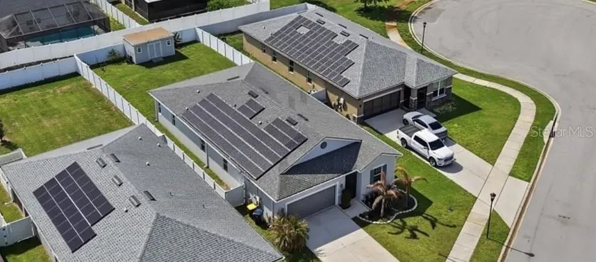 View of Roof and Solar panles