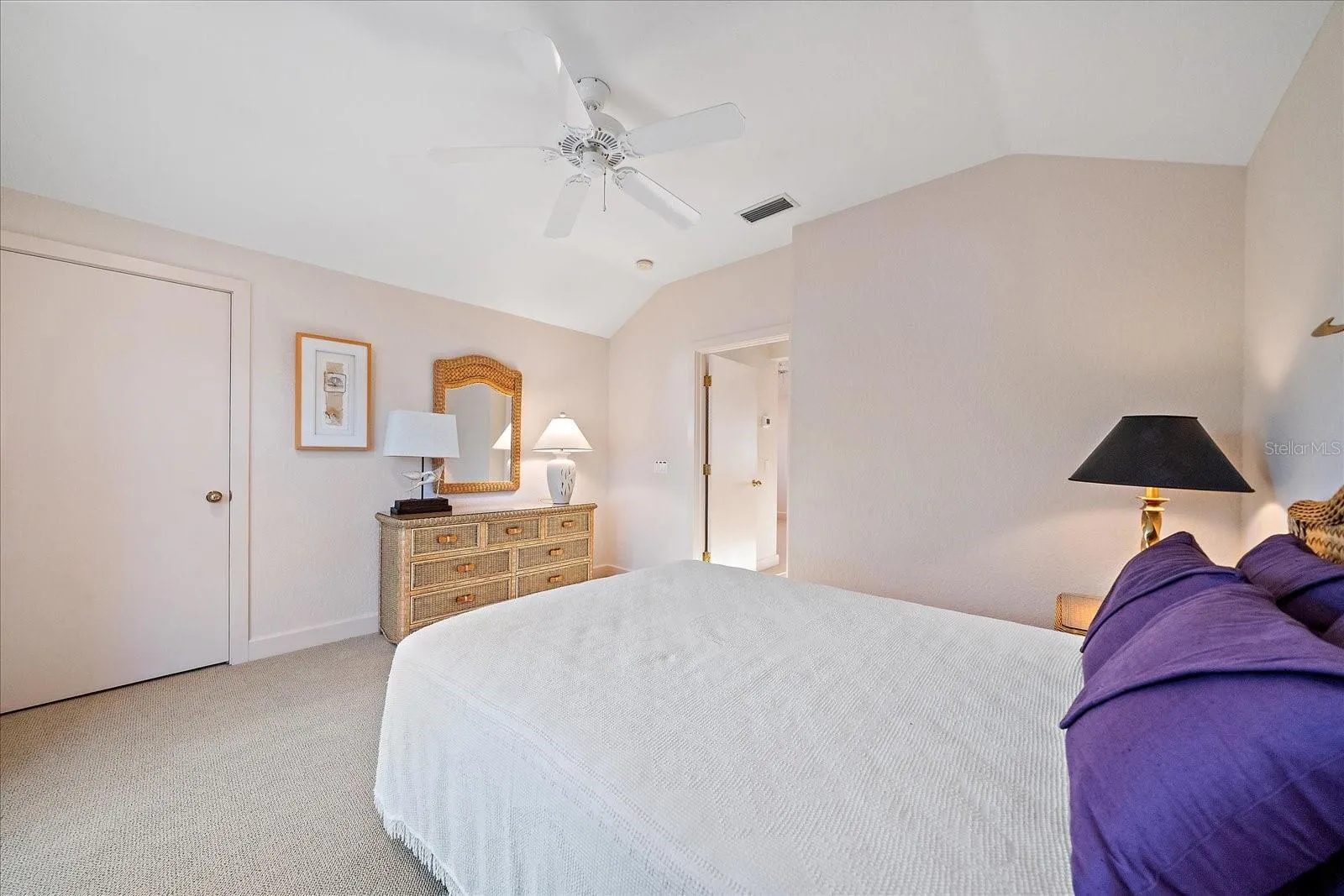 GUEST SIDE ABOVE GARAGE - this bayside bedroom has two LARGE walk-in closets!