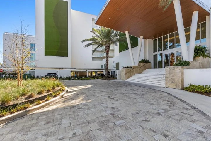 Main building entrance into Concierge