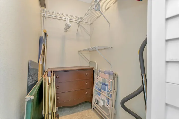 Closet off of kitchen