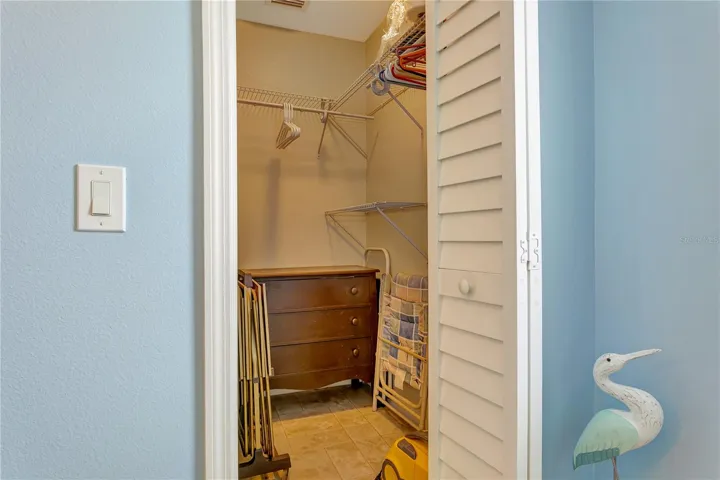 Closet off of kitchen