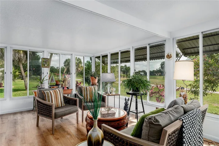 Sun room, overlooking the golf course