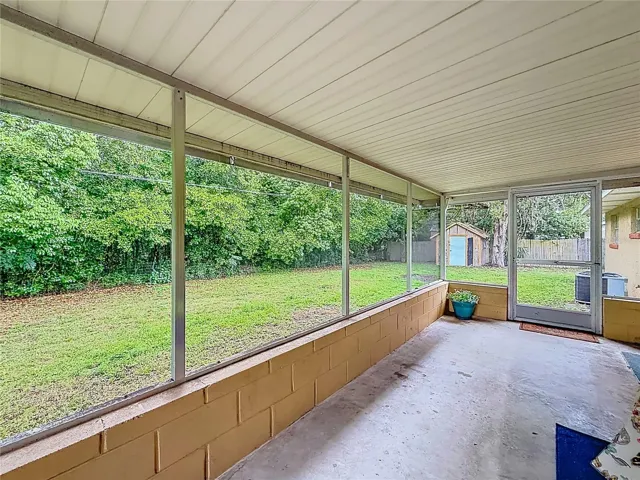 Screened lanai