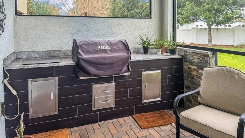 Summer grille / Screened in lanai