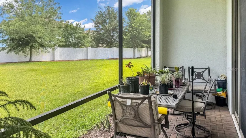 Screened lanai