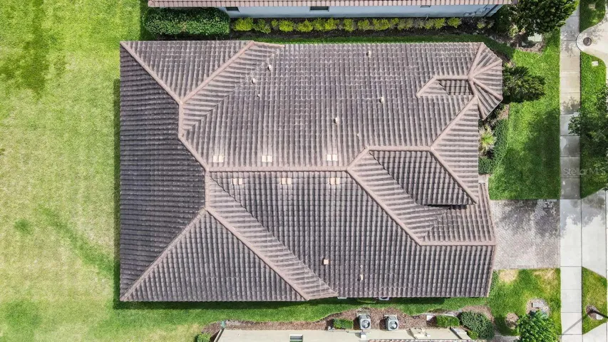 Aerial view of home