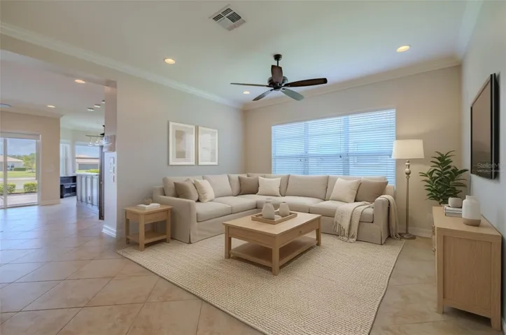 Virtually Staged Living Room
