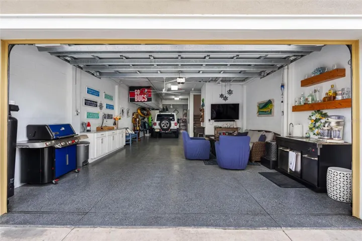 .. 50 ' Extended Garage with Man Cave..It Takes Time to Put a Man Cave Together. The Wife Claims 50 % Ownership of the ' SHE ' Cave,