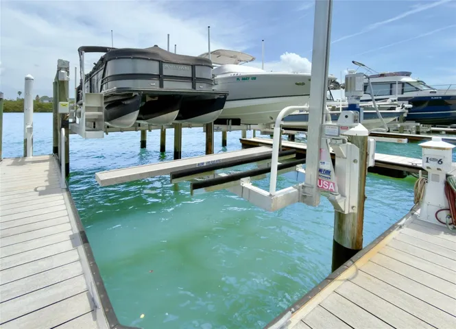 ... Boat Slip Sold Separately.. Slip can Handle a 40'  Craft. Jet Ski Lift Included.